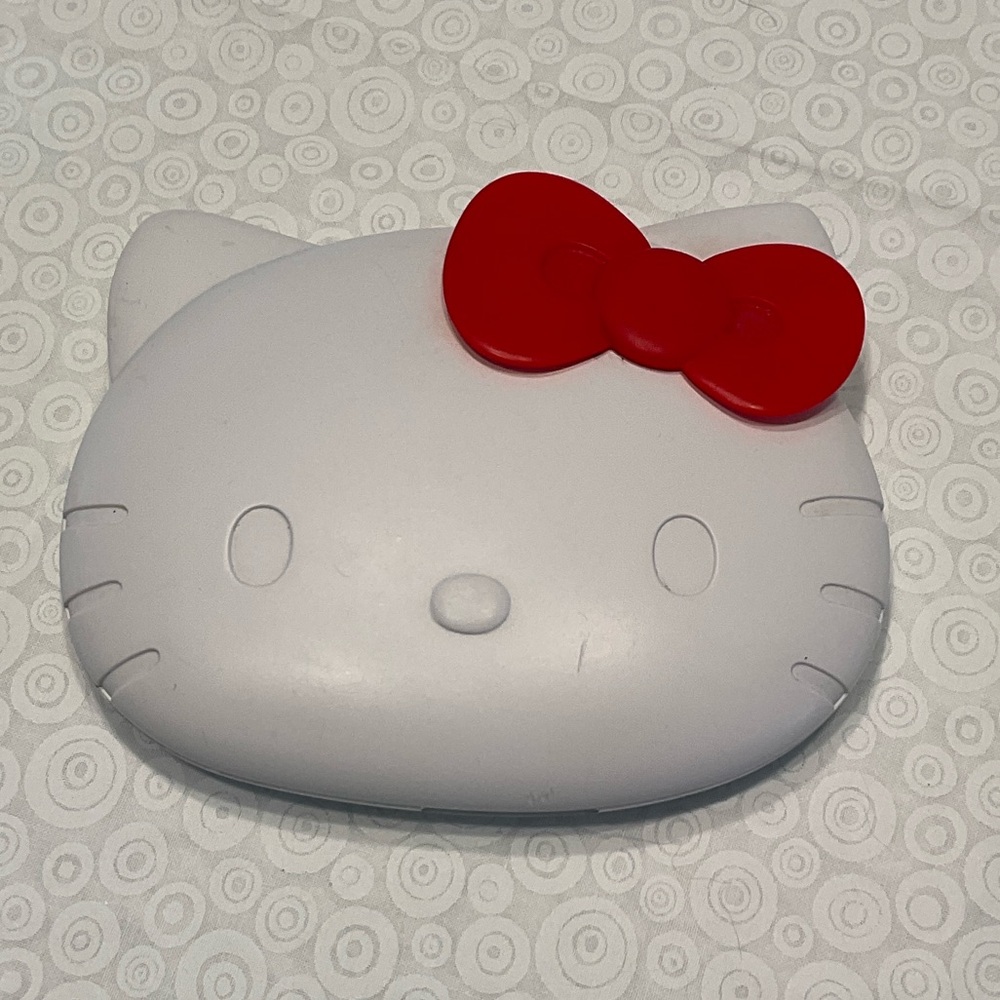 Hello Kitty Kawaii Light Up Compact Mirror White and Red Case